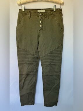 Abercrombie & Fitch Olive Green Biker Cargo Pants